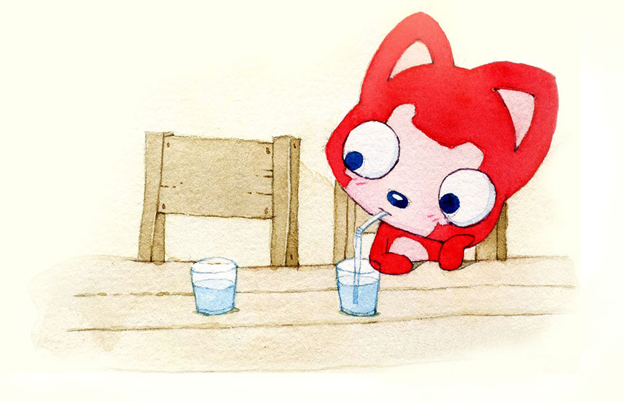 过去的粽子一直是一个人生活，享受着孤独，也憧憬着爱情。